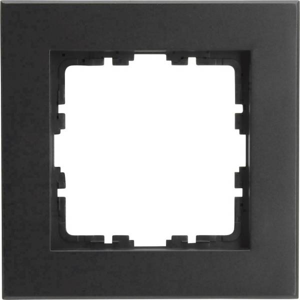 Kopp HK07 PURE-Abdeckrahmen 406850007 1-fach Farbe:schwarz matt Install.Baumaterial Schalter