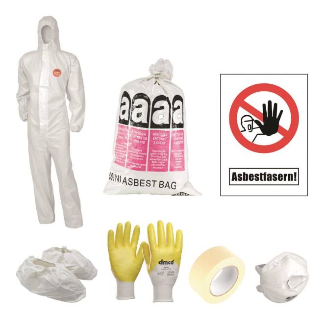 Cimco Asbest Tages-Set easy XXL 145082 (Einweg) Einweg-Set 15-tlg inkl Install.Baumaterial Werkzeug-0
