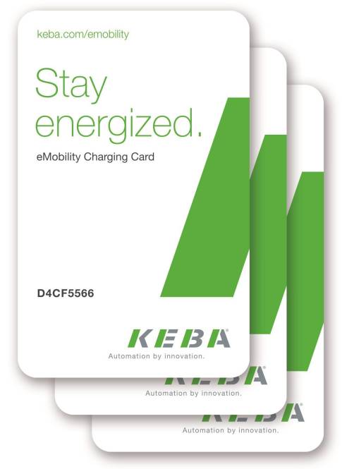 KEBA RFID cards design+UID 127939 10Stück Install.Baumaterial Zählerschr./Verteilg-0