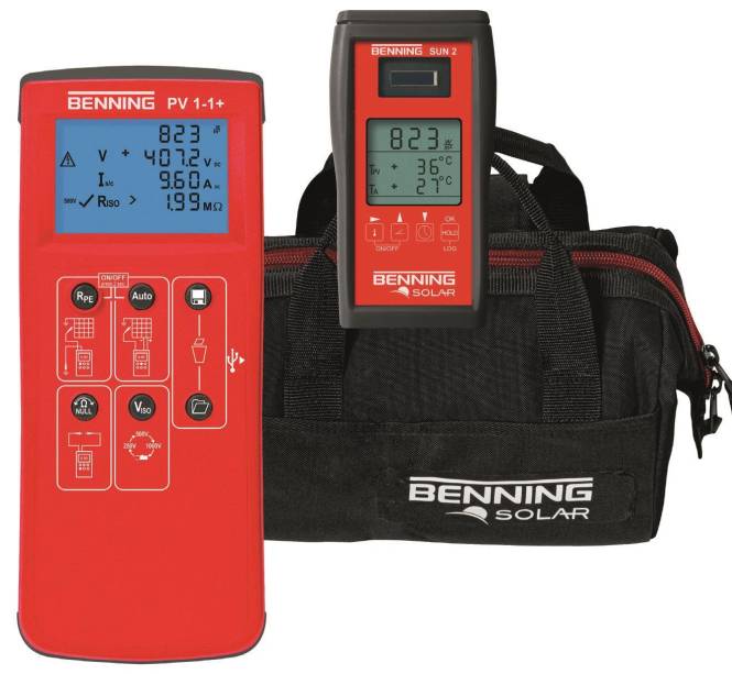 Benning Installationstester PV 1-1+ SET 10237708 Install.Baumaterial Werkzeug Messgeräte-0