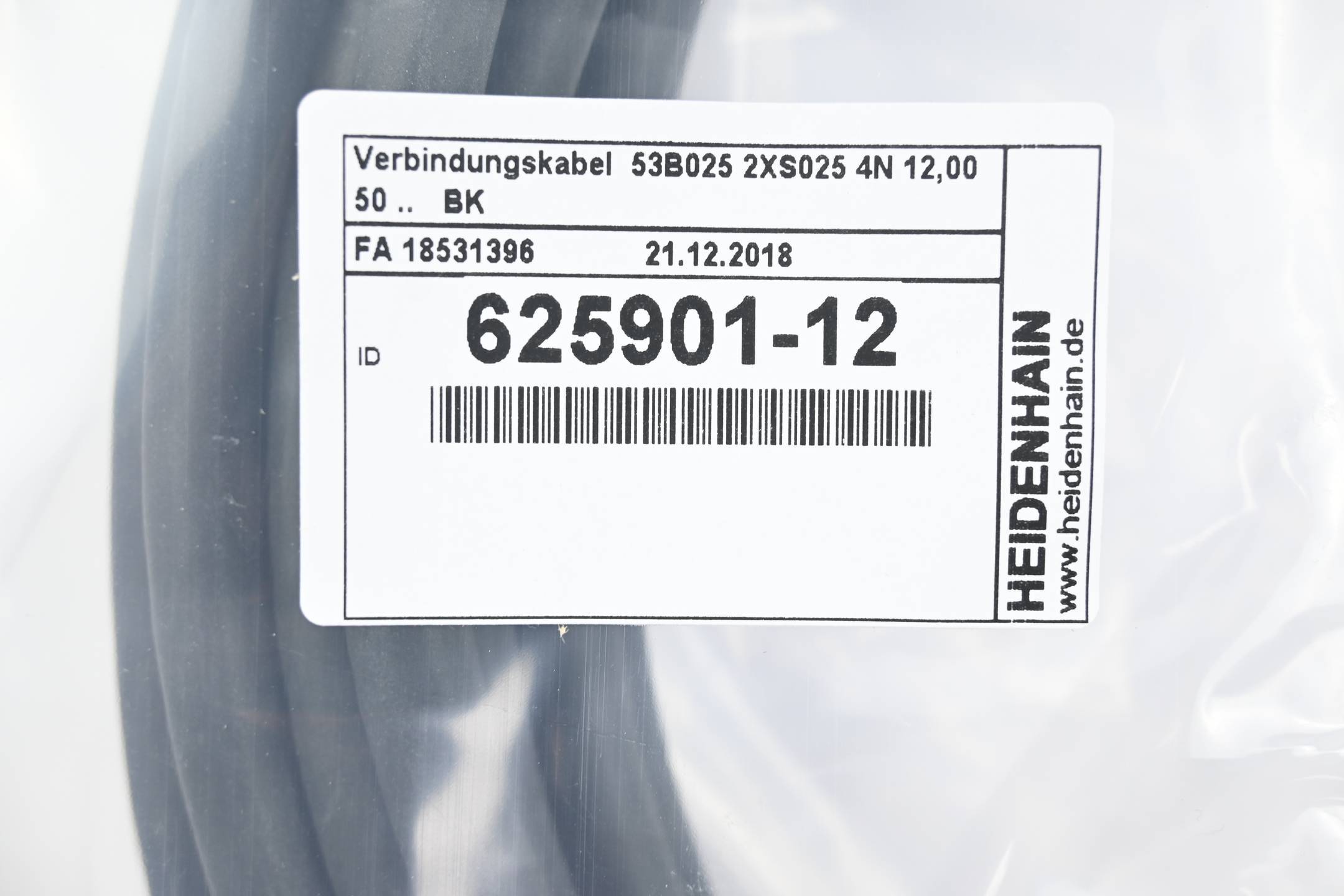 Heidenhain Verbindungskabel 625901-12 ( 625 901-12 ) 12,00m-1