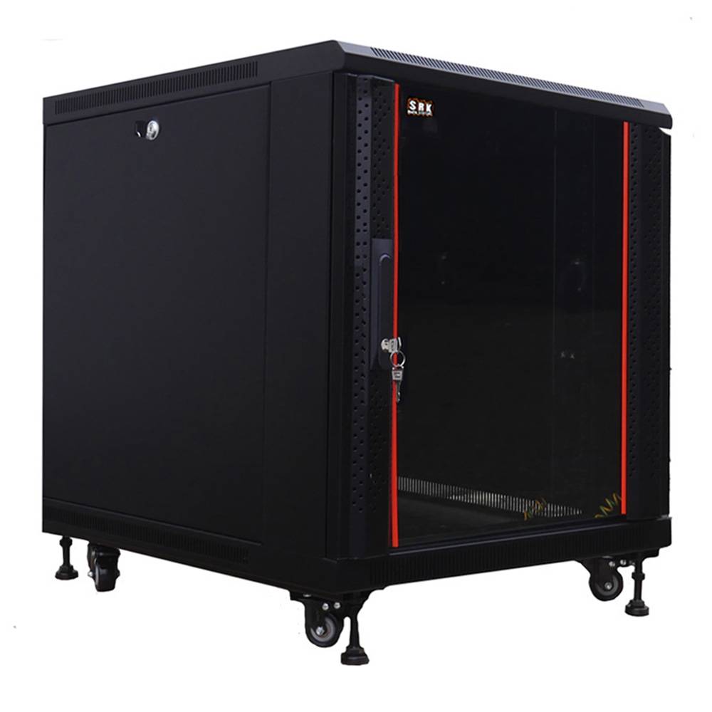 19"-Serverschrank SRK - - BxT 600x1000 mm - Sicht-/Vollblechtür - Flatpack - Rac-0