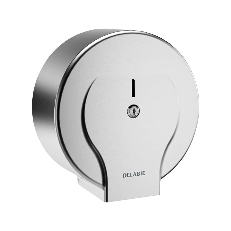 Delabie WC-Papierhalter f. Papierrolle 400m Edst. 1.4301 sat.