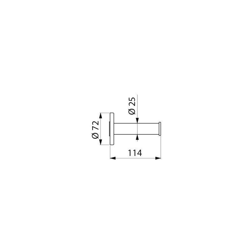 Delabie WC-Reservepapierhalter Edelstahl hgl.pol.-1
