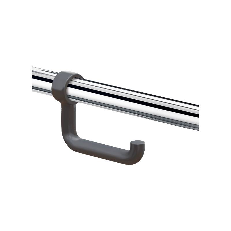 Delabie WC-Papierhalter f. Stützgriff D32-34mm Nylon grau-0