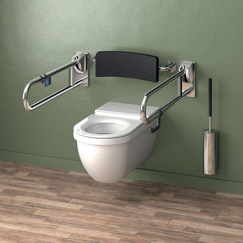 Delabie WC-Papierhalter f. Stützgriff D32-34mm Nylon grau-2
