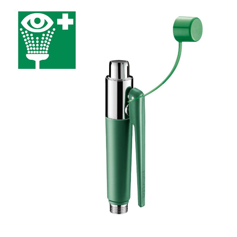 Delabie Handbrause-Augendusche 1 Sprühkopf Wandmont. + Hinweisschild-0