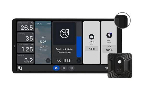 Unterputz Wall Display X2 Black+ Blu H&T