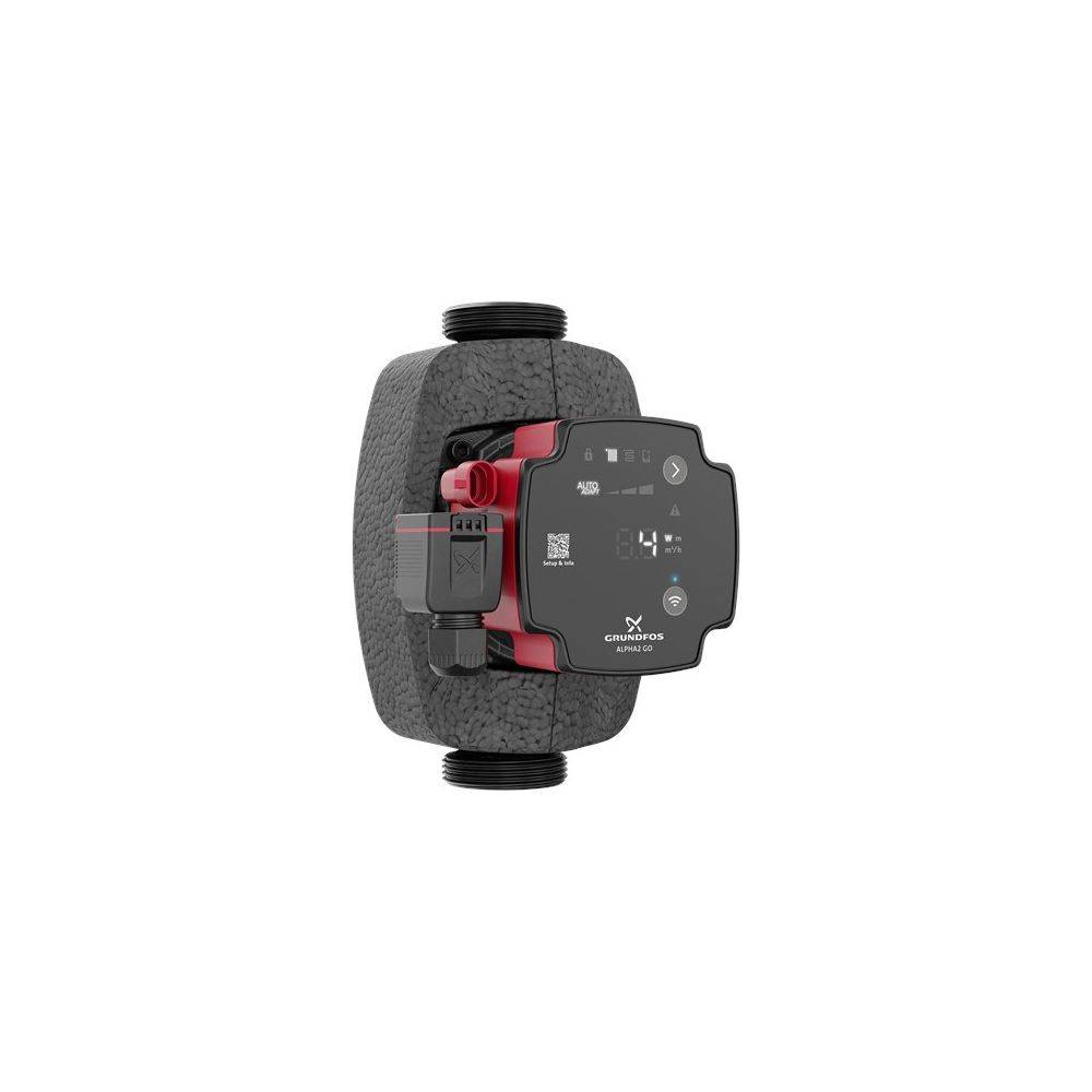 Grundfos Hocheffizienz Umwälzpumpe ALPHA2 GO 25-40 180mm, 220-240V 9H 1 1/2" max. Förderhöhe 4m, Gusseisen-2