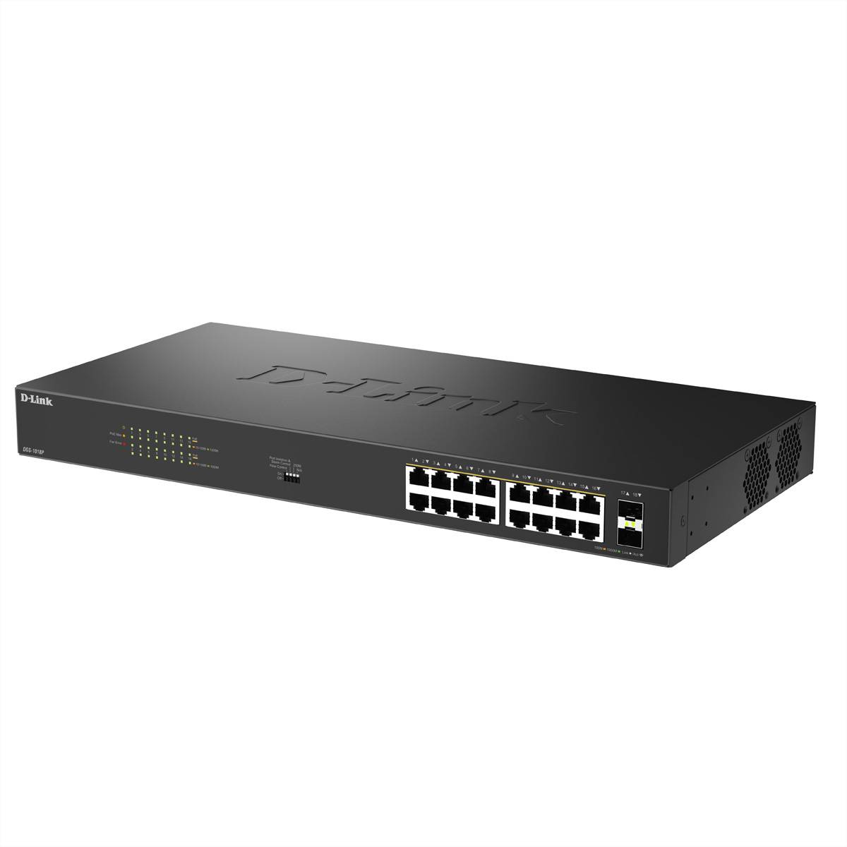 D-Link DGS-1018P/E 18-Port PoE+ Switch-0