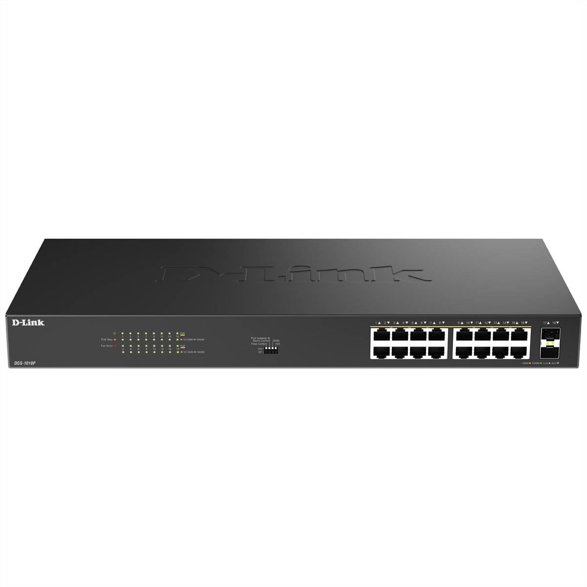 D-Link DGS-1018P/E 18-Port PoE+ Switch-3