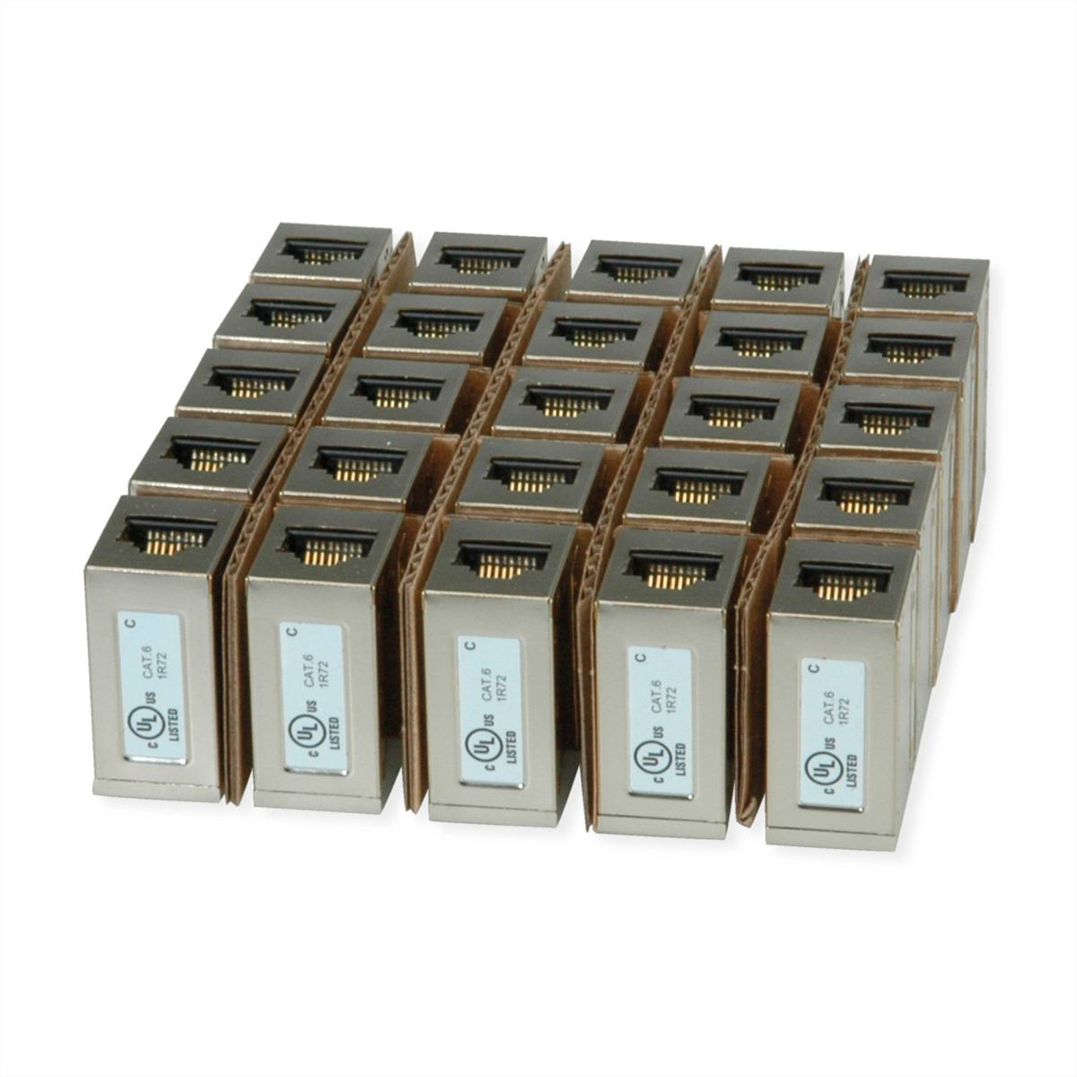 ROLINE RJ-45 Kupplungen geschirmt, Cat.6 (Class E), 25er Pack-2