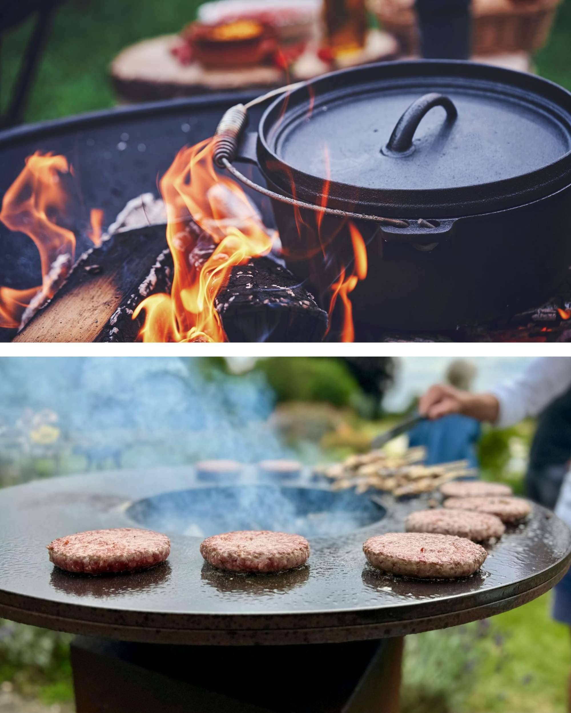 Grill-Reinigungszubehör für Gusspfanne, Plancha, Dutch-Oven, Topfkratzer-2