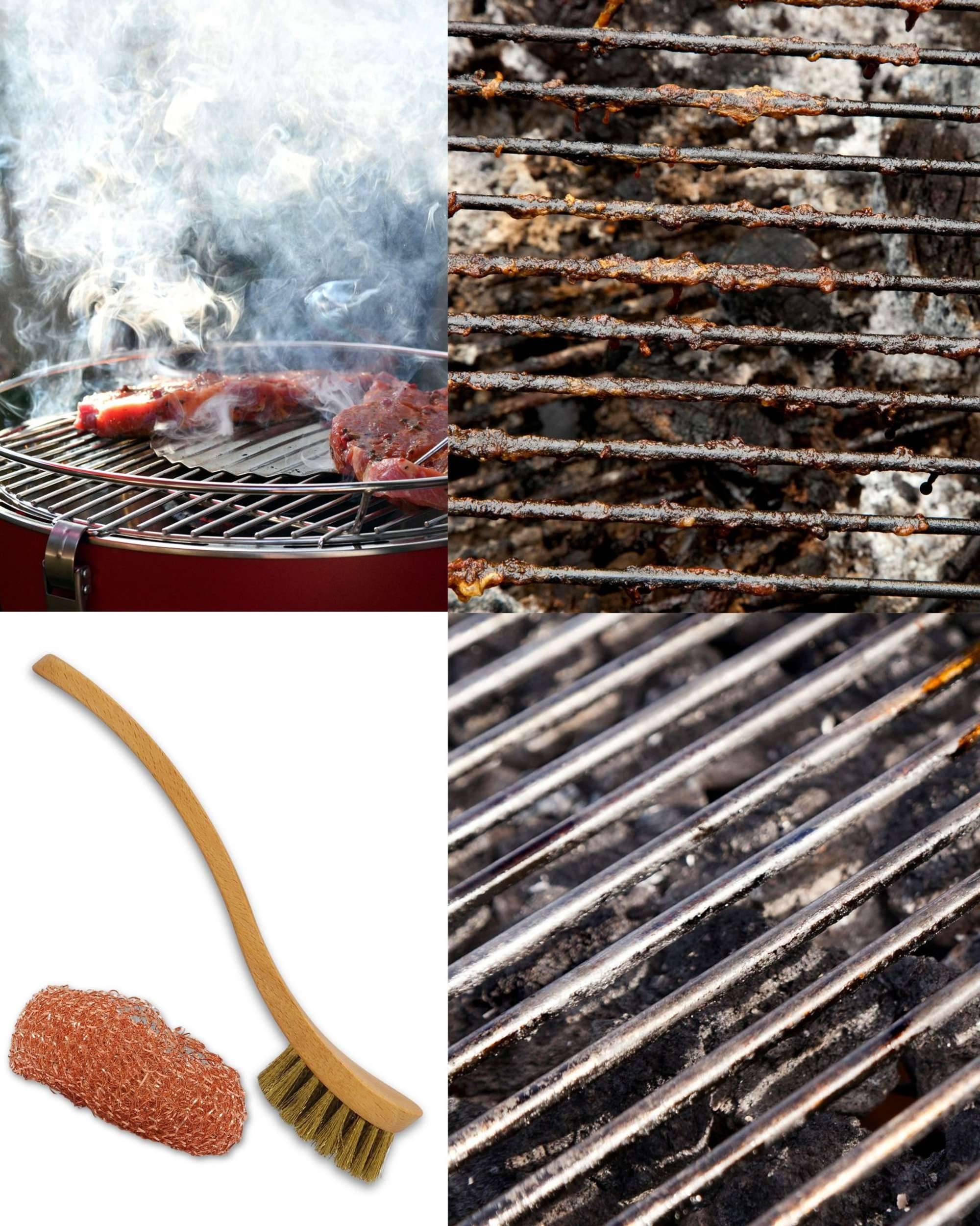 Grill-Reinigungszubehör für Gusspfanne, Plancha, Dutch-Oven, Kupferschwamm-2