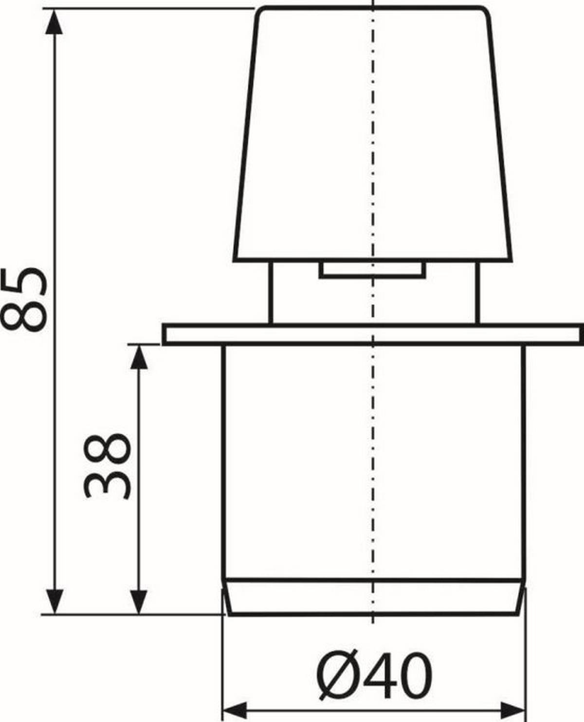 AlcaDrain Rohrbelüfter DN40-1
