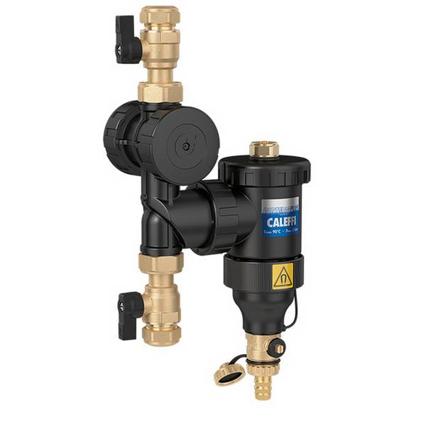Caleffi 5453 DIRTMAGPLUS® - séparateur de boues 22 mm avec vannes à tournant sphérique et aimant