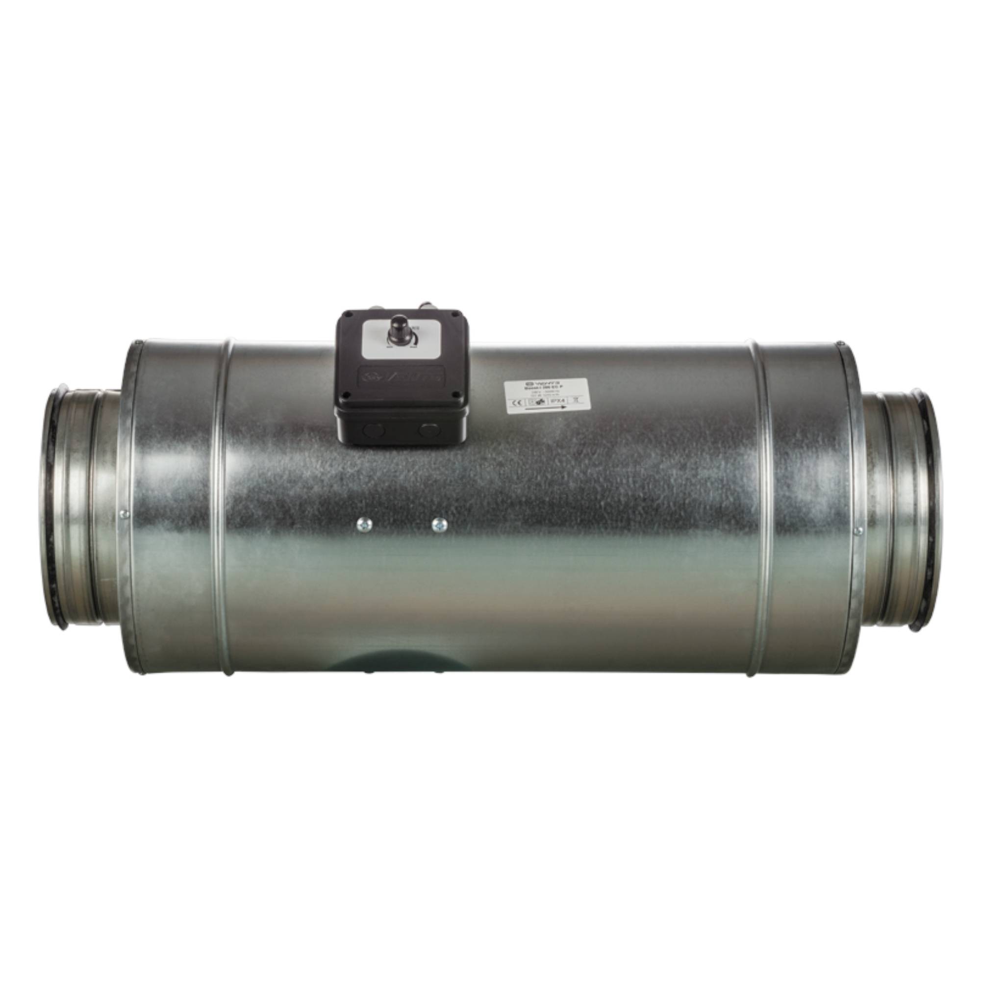 Schallisolierter Rohrventilator mit Drehzahlregler Boost-I 200 V-1