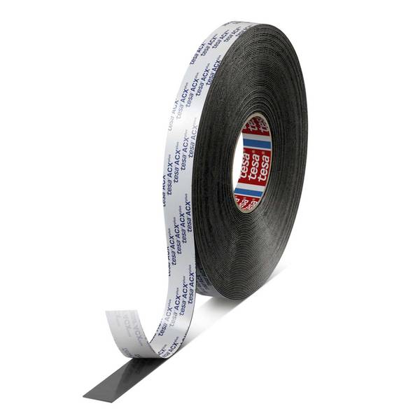 tesa ACXplus 7065 High Adhesion, 25m x 19mm, schwarz, Abd. blau