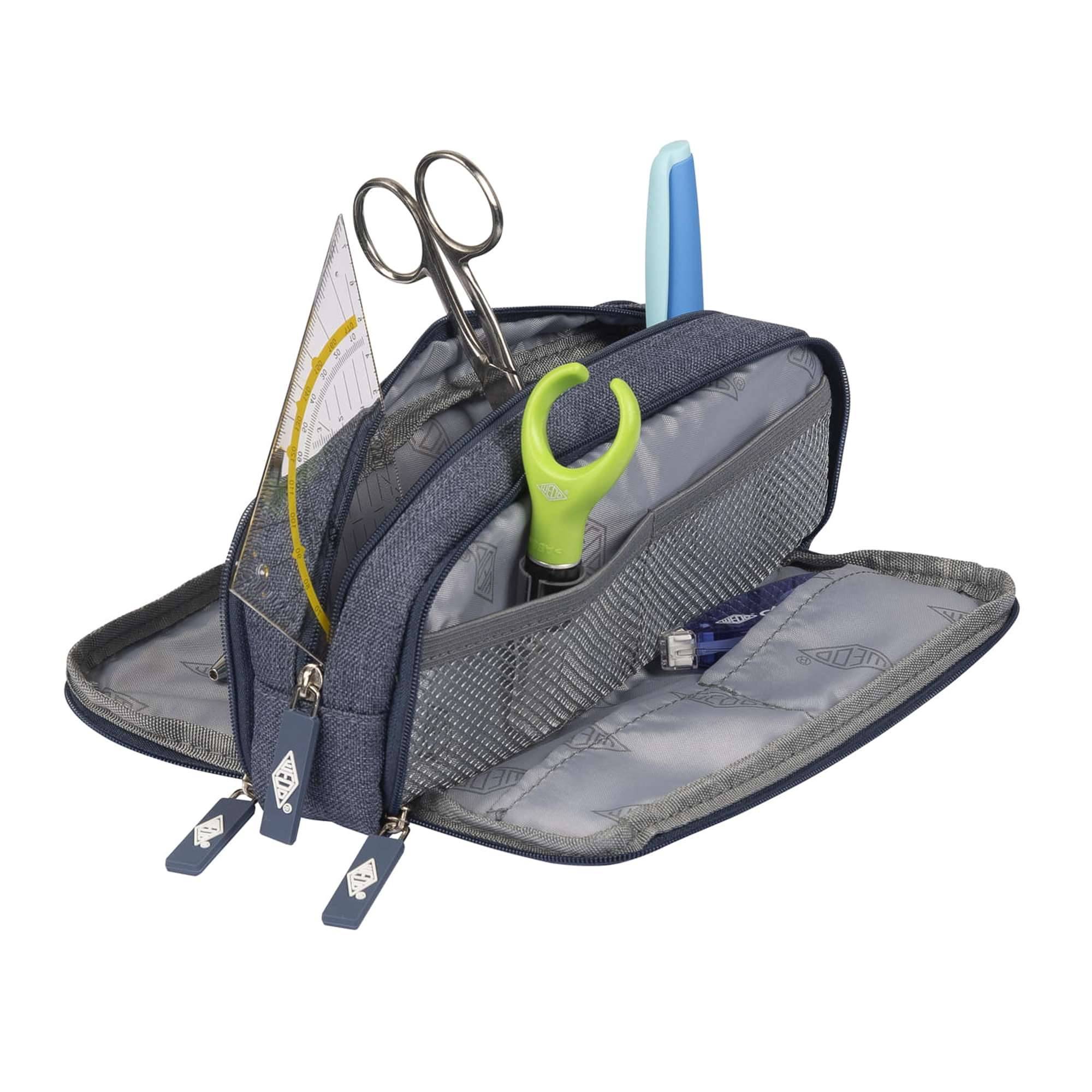 WEDO Schlamper-Etui Denim, Polyester, blau