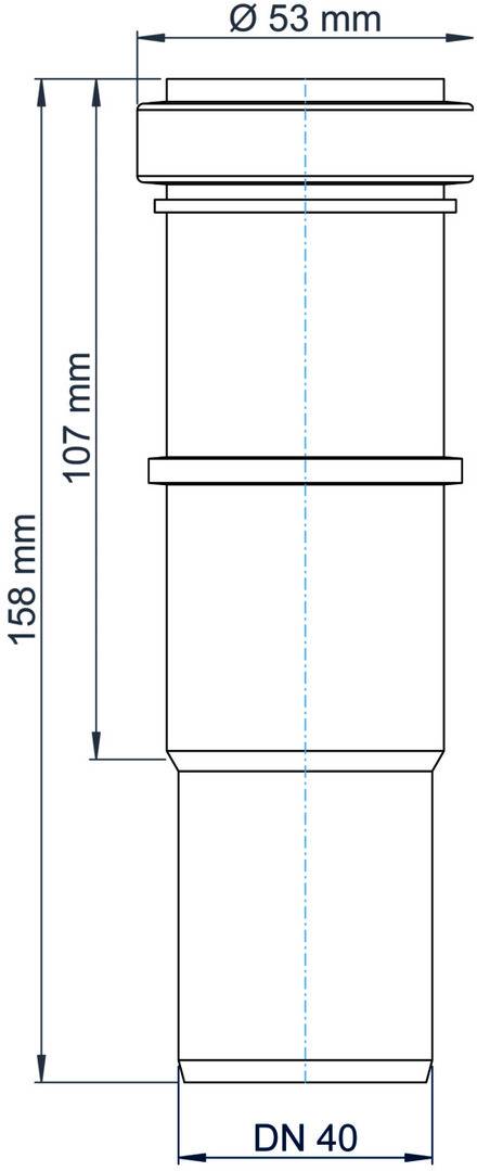 POLOPLAST POLO-KAL NG, Langmuffe, DN 40, 1 Stk.-1