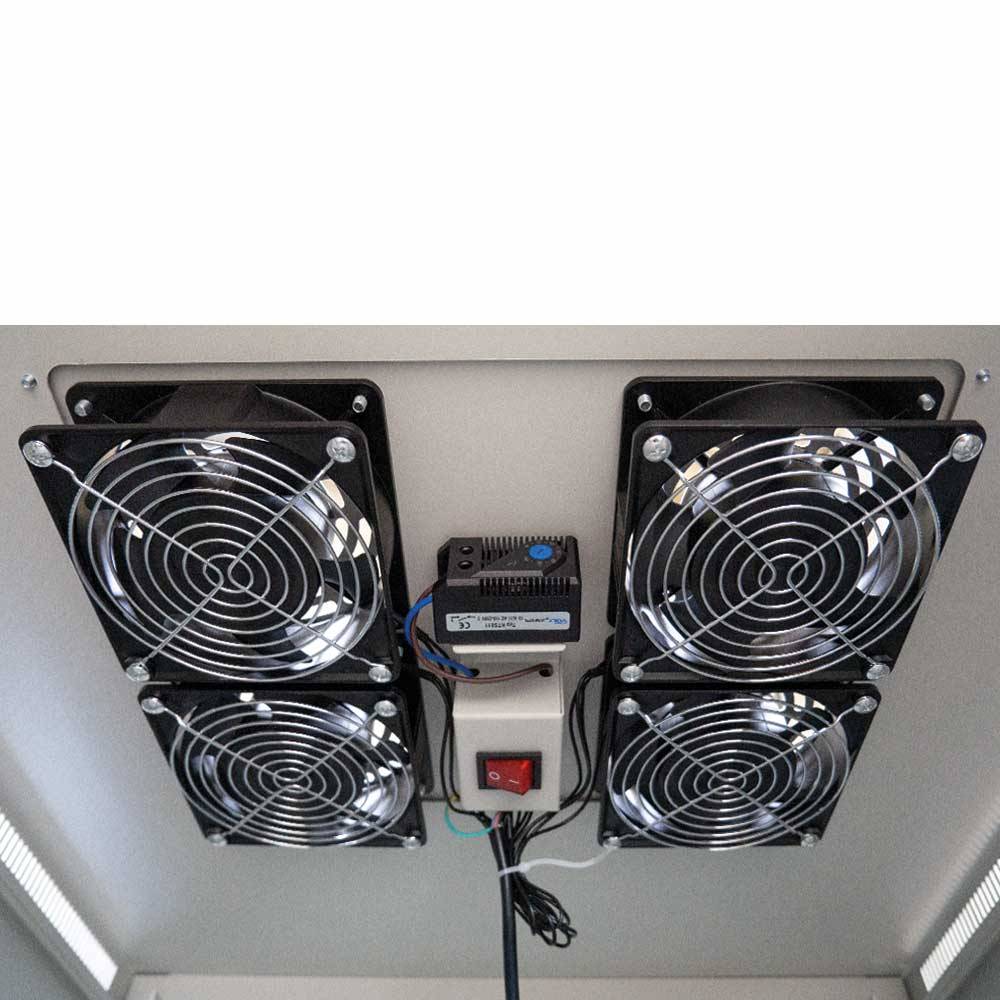 19"-Netzwerkschrank SRK - Komplettset - - BxT 600x600 mm - Sicht-/Vollblechtuer-4