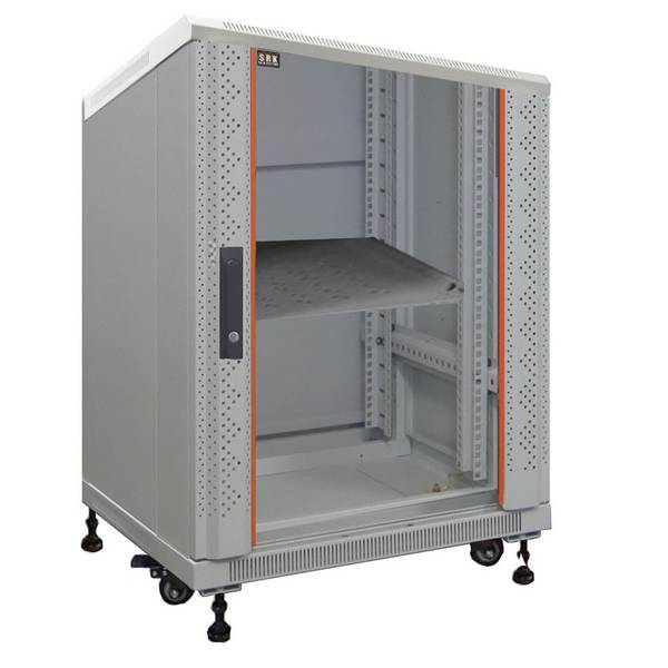19" Netzwerkschrank SRK Komplettset 600x800 mm lichtgrau - Rack