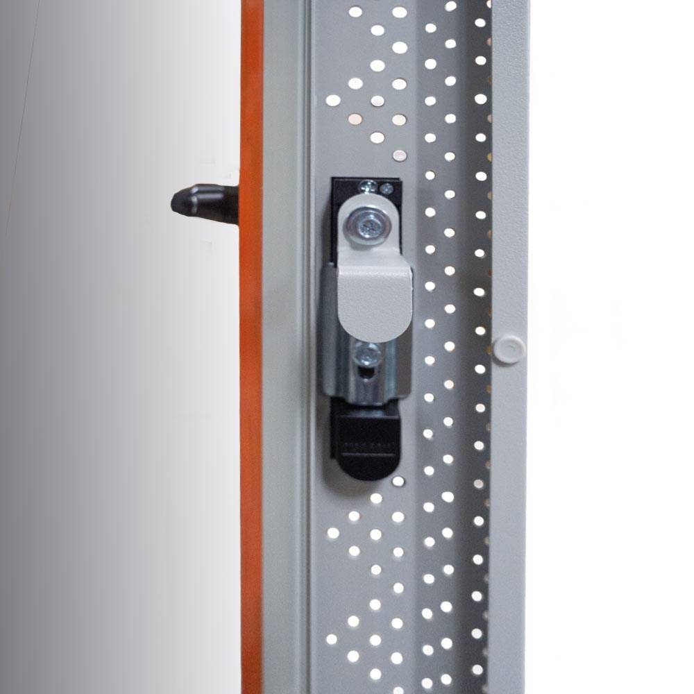 19 Zoll Netzwerkschrank Standschrank Komplettset 12 HE 600x800 Lüfter PDU Fachboden lichtgrau-4