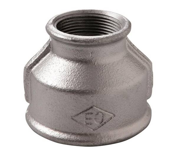 Atusa Temperguss Reduziermuffe Nr. 240 verzinkt 1 1/2 x 1