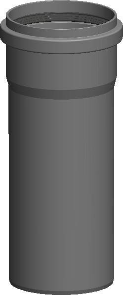 Atec Rohr PolyTop kürzbar DN125 955mm-0
