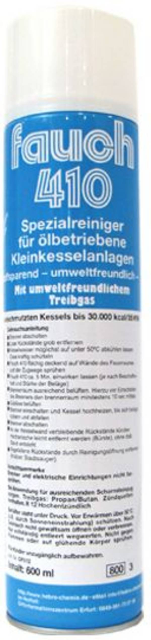 Sanit Fauch 410 Kesselreiniger für Ölkessel 600 ml Spraydose