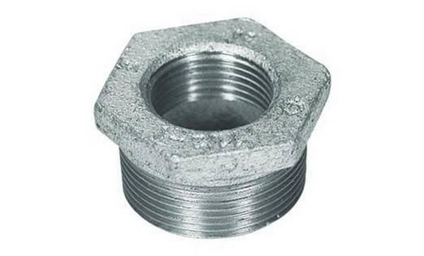 Atusa Temperguss Reduziernippel Nr. 241 verzinkt 1/2 x3/8