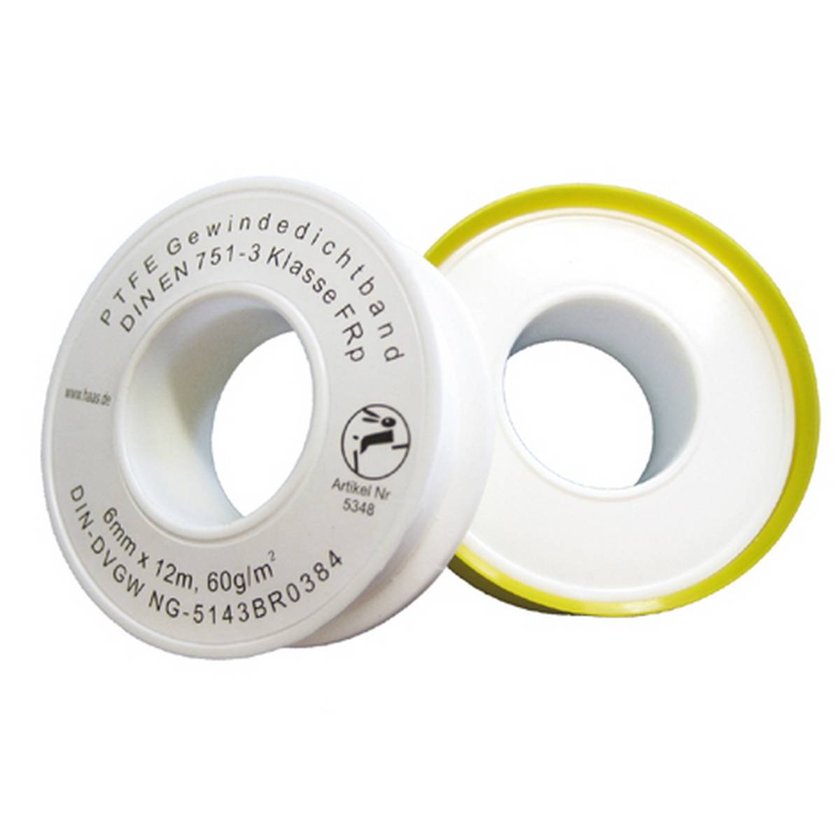Haas ALLGAS-PTFE-Gewindedichtband , DIN-DVGW "FRp"-0