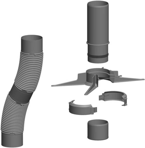 Atec Flexrohr-Set PolyTop DN 80 12,5 m