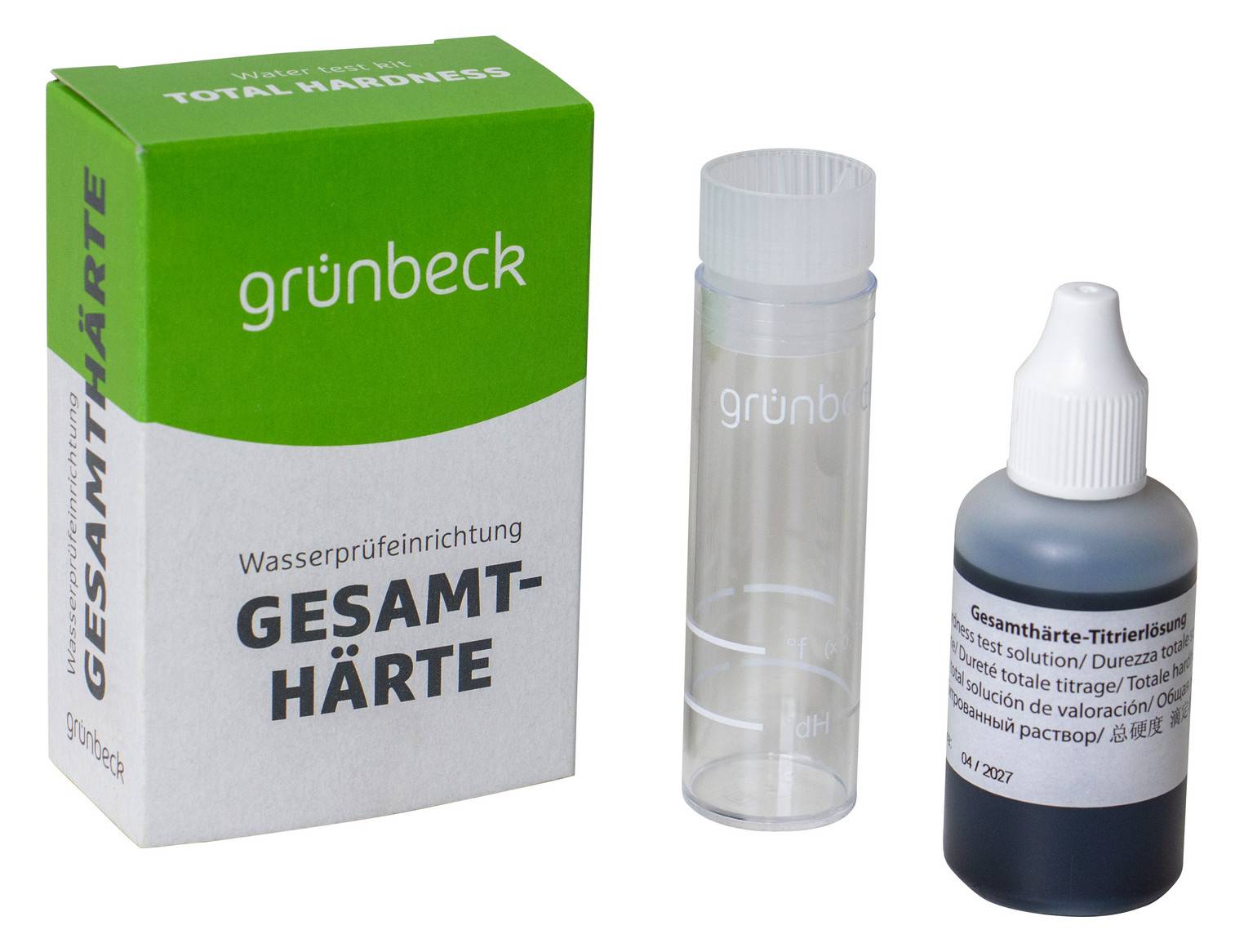 Grünbeck Wasserprüfeinrichtung geeignet für Gesamthärte °dH und °f-0