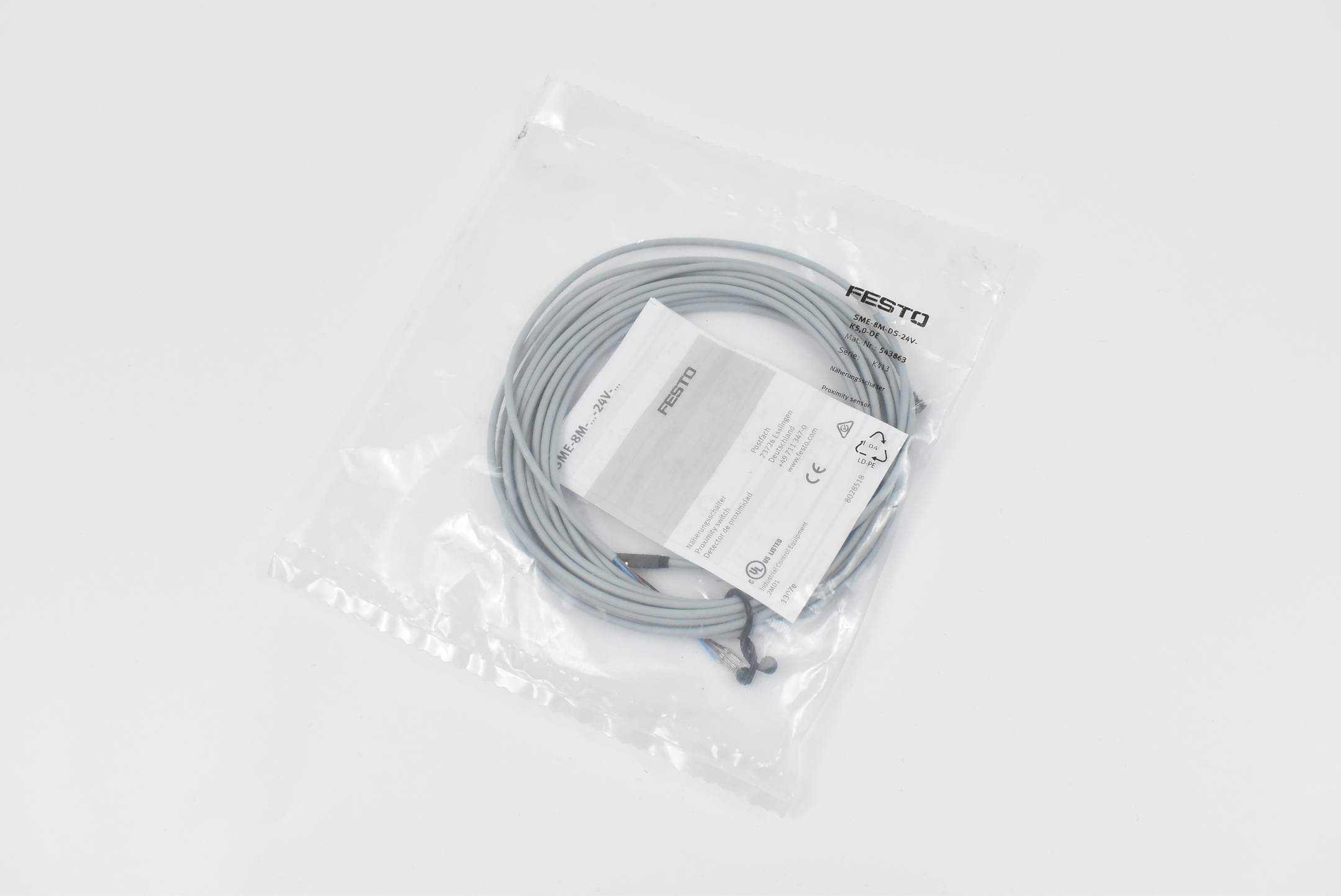 Festo Näherungsschalter SME-8M-DS-24V-K-5,0-OE ( 543863 )-0