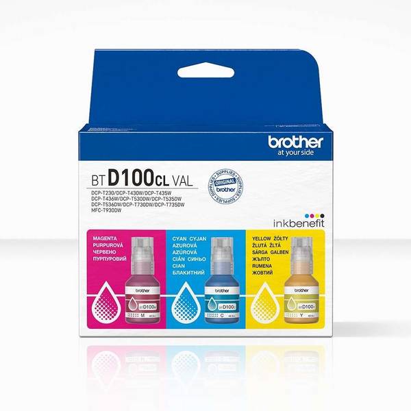 Brother BTD100CL Value Pack - 3er-Pack - mit