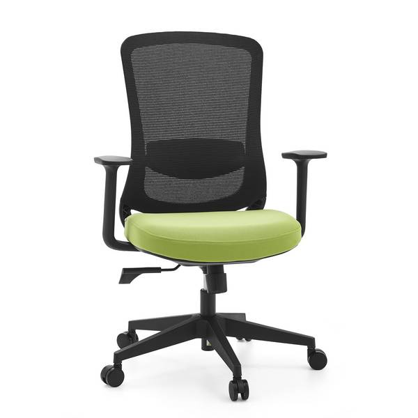 Bürostuhl Drehstuhl SEDITO Sitz Stoff Rücken Netzstoff schwarz grün hjh OFFICE