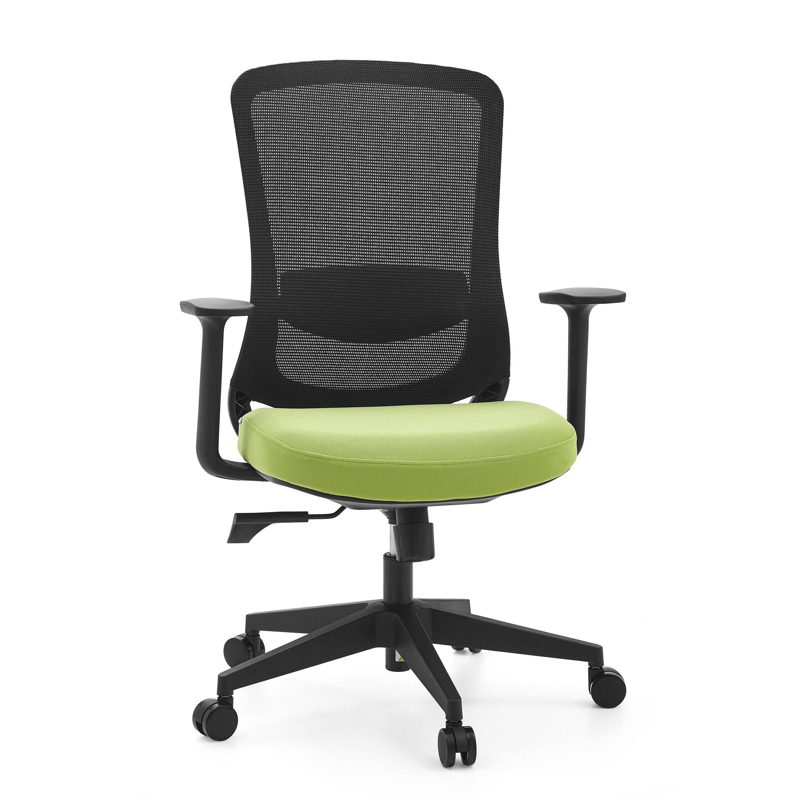Bürostuhl Drehstuhl SEDITO Sitz Stoff Rücken Netzstoff schwarz grün hjh OFFICE-0