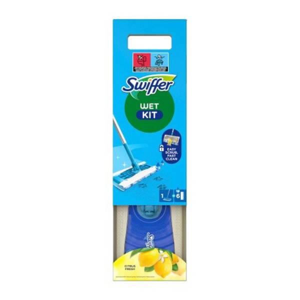 SWIFFER - Wischmopp Starter-Set 7-teilig Blau