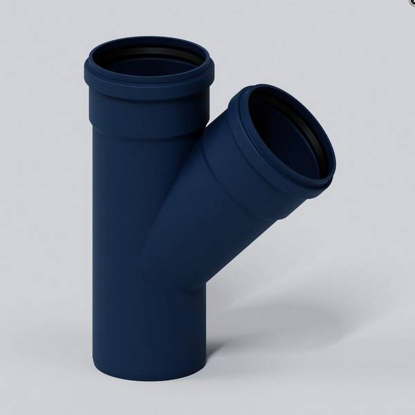 PoloPlast Té PKEA Polo-Kal NG DN 125/125 45 degrés