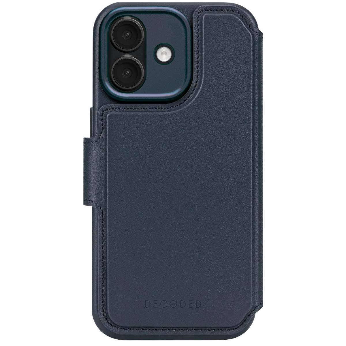 Leather Detachable Wallet iPhone 17 Navy Shadow-1