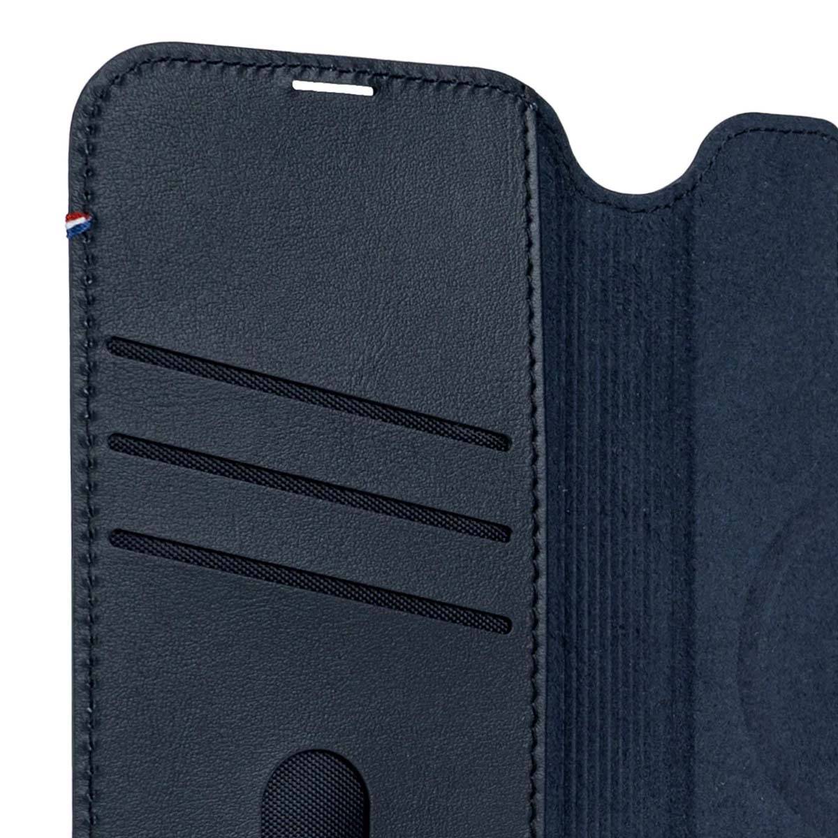Leather Detachable Wallet iPhone 17 Navy Shadow-2