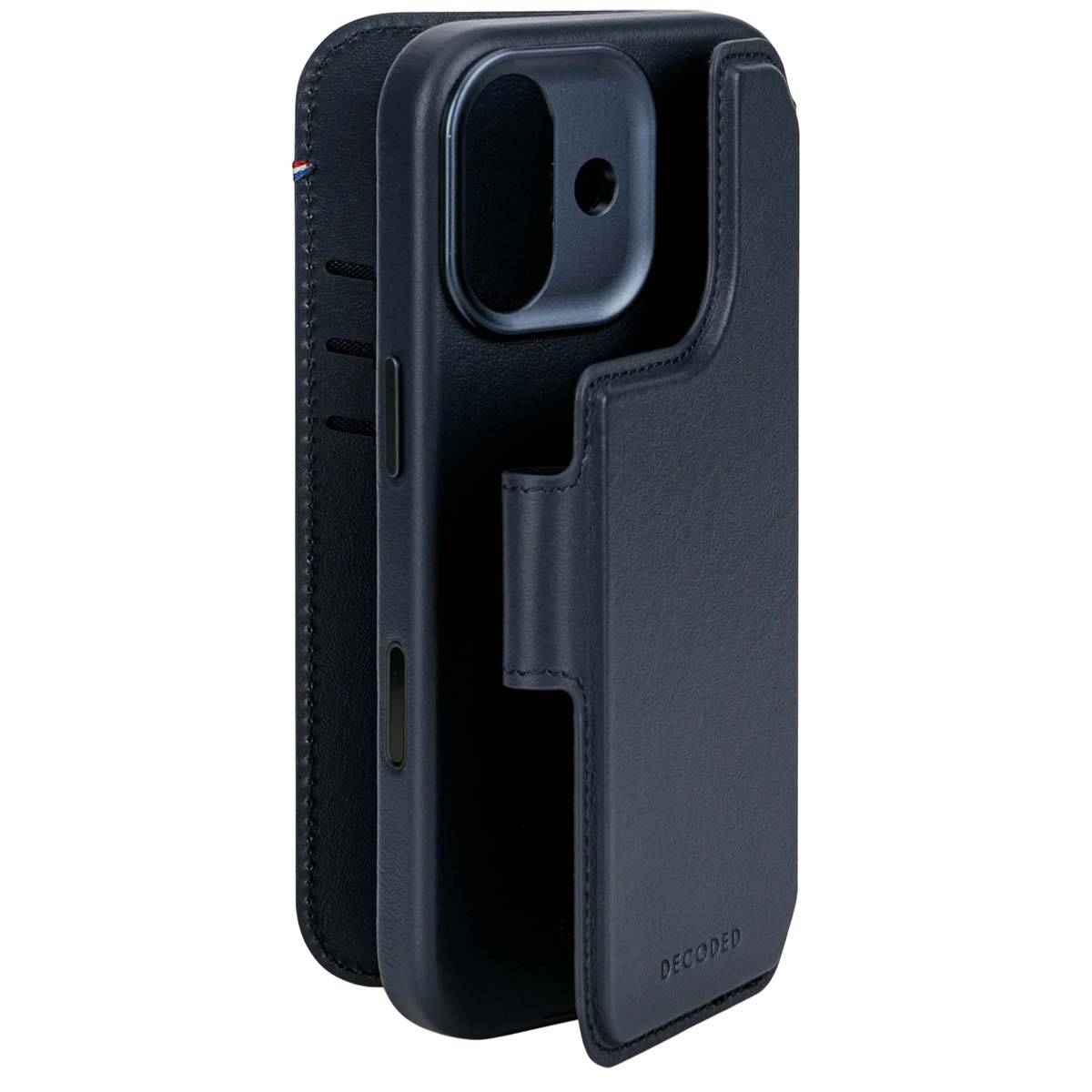 Leather Detachable Wallet iPhone 17 Navy Shadow-3