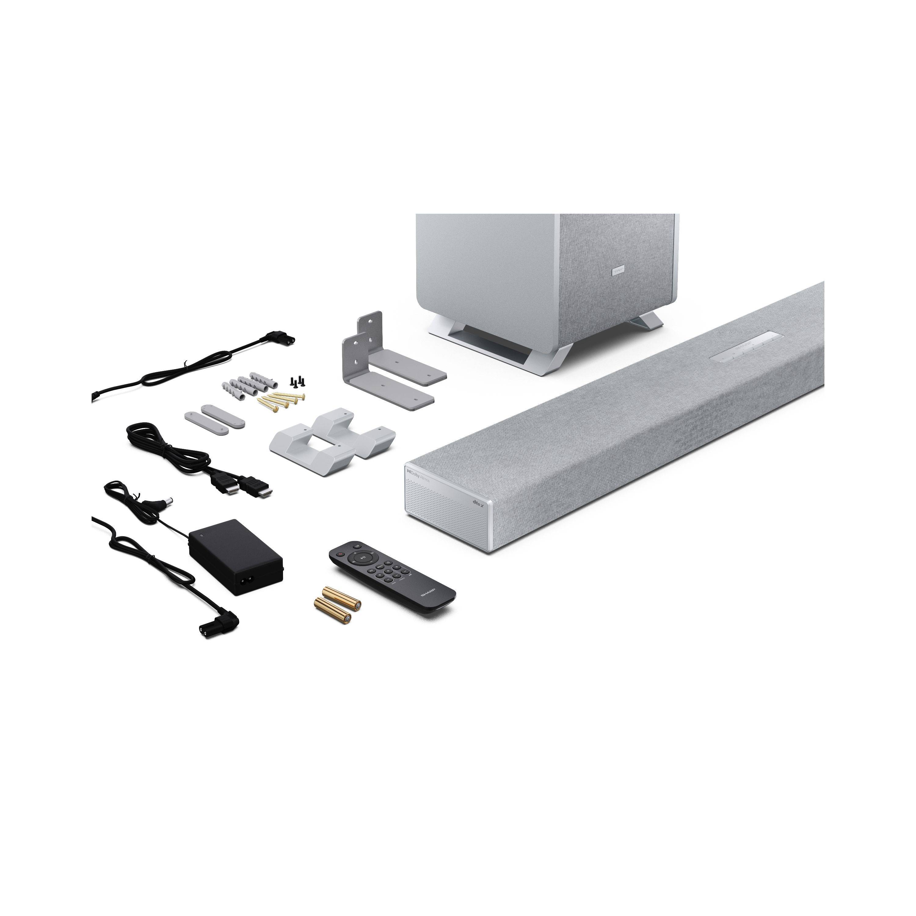 Sharp HT-SBW53121 Soundbar m. kabell. Subwoofer silber-4