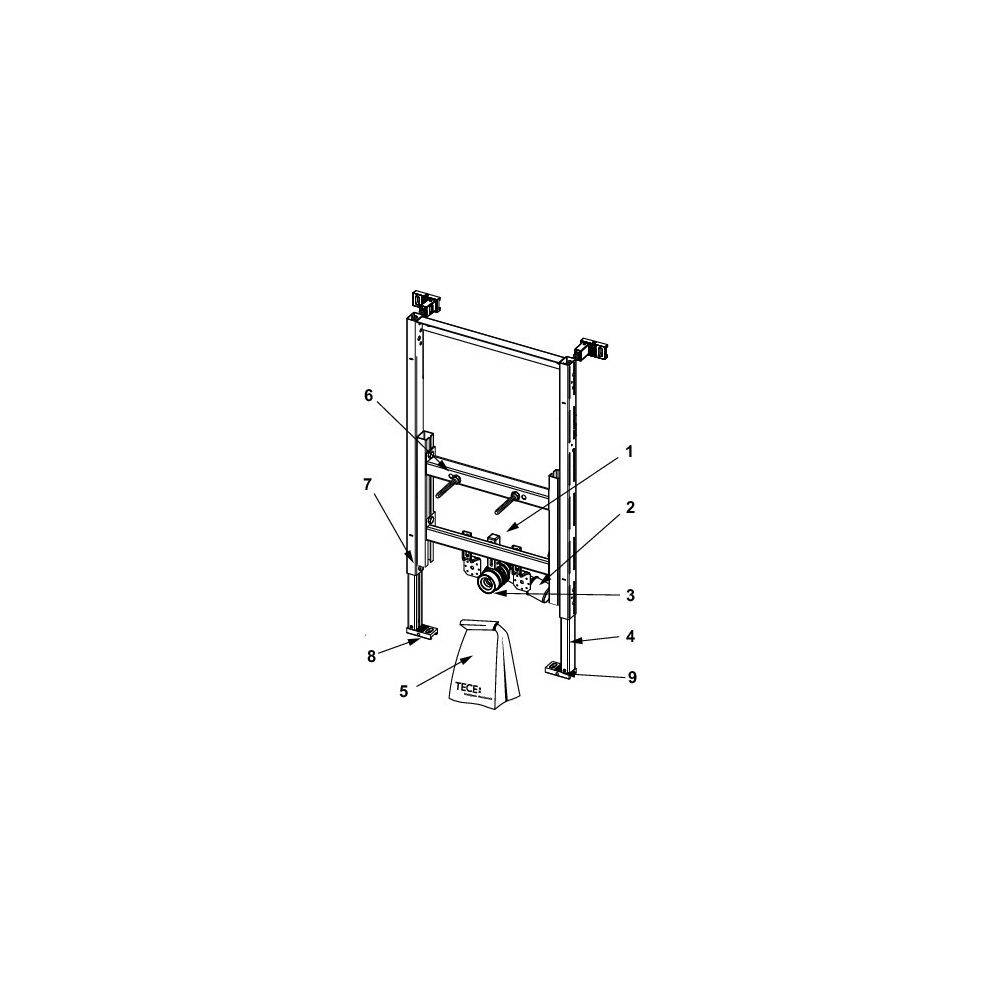 Tece profil Bidetmodul Bauhöhe 820mm für wandhängendes Bidet-3