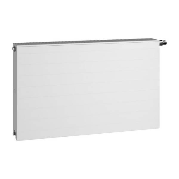 Kermi Line-V therm-x2 Hygiene Flachheizkörper feinprofiliert Typ 10 405x63x505mm 186W bei 75/65/20, Ventil rechts, WK,