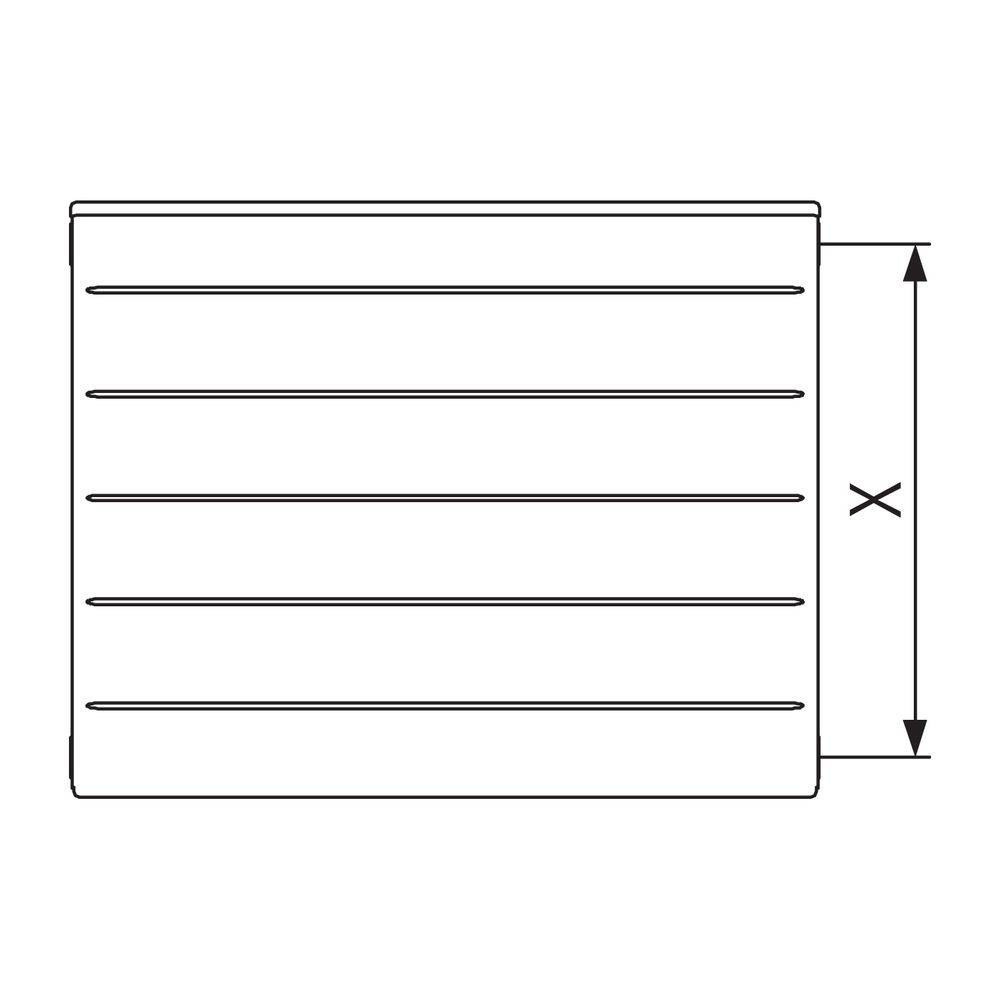 Kermi Line-K therm-x2 Austausch Flachheizkörper feinprofiliert Typ 33 959x157x1005mm, Nab. 900mm, 3127W bei 75/65/20,-2