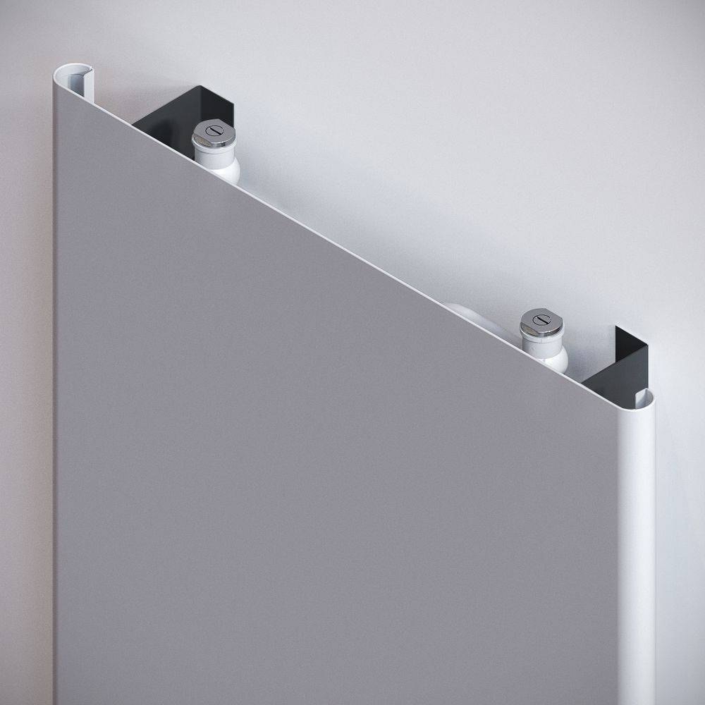 Kermi Niva Soft Designheizkörper vertikal Typ 21 2020x119x740mm, 2417W bei 75/65/20 Grad C, Anthracite Grey-2