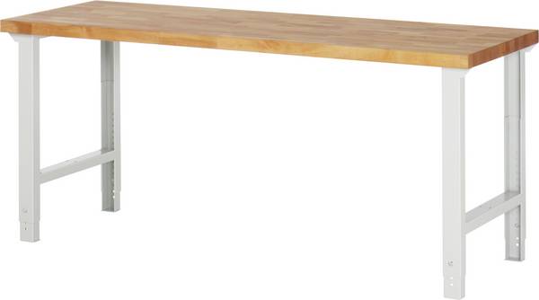 Werkbank Serie 7000, BxTxH 2000x700x790-1140 mm, Buche-Massiv Arbeitsplatte mit Deckfurnier 40 mm
