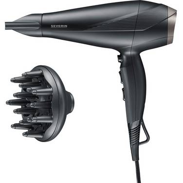 SEVERIN Haartrockner HT 0167, schwarz / silber